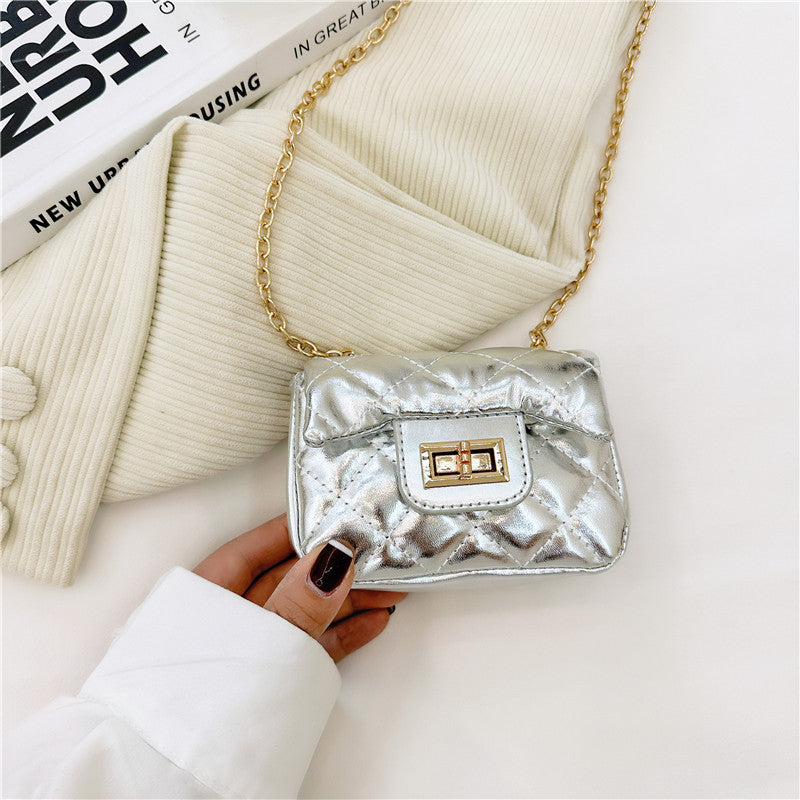 Fashionable Mini Carry-On Girls Portable PU Crossbody Handbag-2